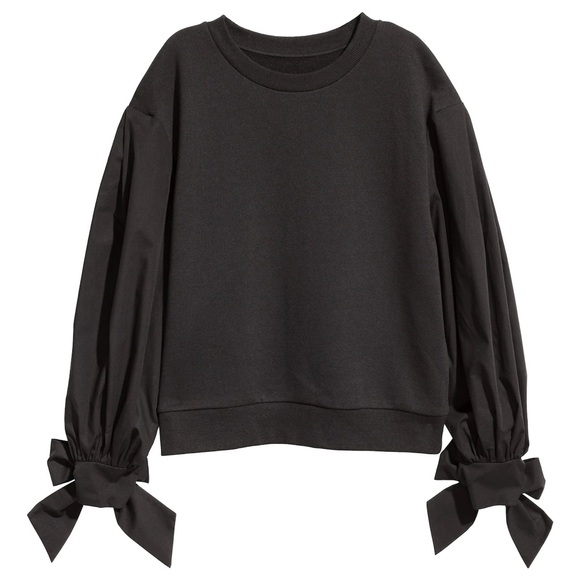 H&M Sweaters - Black Women's Top with Bow Details